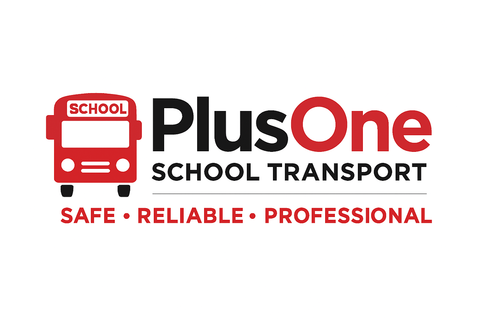PlusOne_School_Transport_Logo